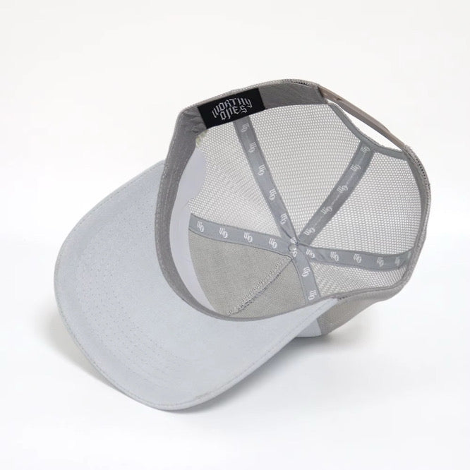 Worthy Ones Ice Blue Suede Trucker Hat